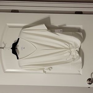 White twist front top